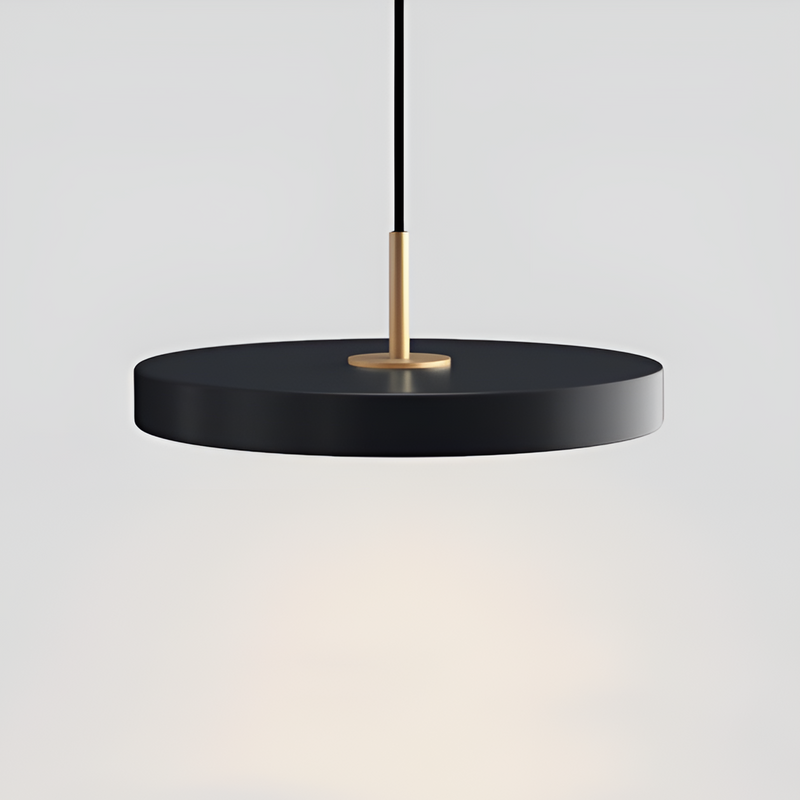 Підвіс чорний / білий / блакитно-бірюзовий круглий D-40 cm 3000K-6000К Black / White / Blue Astesa 240158-100003009