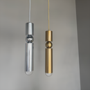 Підвіс золотий (латунь) / хромовий срібний металевий H-37 cm E27 Brass / Chrome Fulcrum 230620-100002275