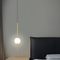 Підвісний світильник золотий / чорний одинарний з кулею D-12 cm 4000K 10W Led Vertical tubes Gold/Black 231158-100002741