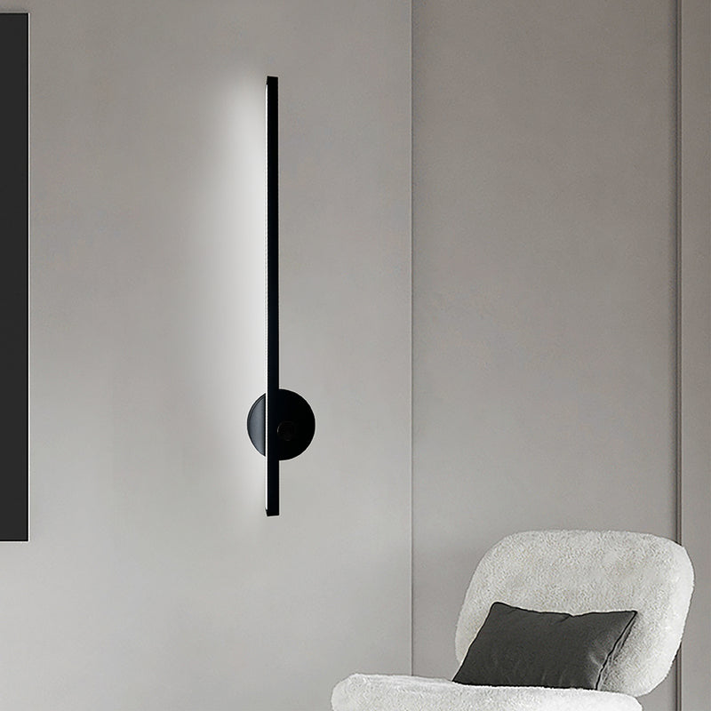 Настінний світильник чорний бокове світло L-90 cm Led 24W 4000K Black Pipe Line Pin 251160-100006561