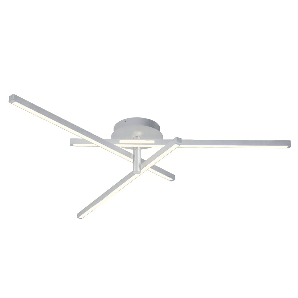 Люстра стельова геометрична біла Led 60W 4000K White Geometry 250660-100005356