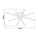 Стельова люстра чорна L-80 cm Led 80W 3000K-5000K Black Star 260260-100007381