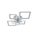 Стельова люстра біла з прозорим вентилятором керована Led 70W White Fan lamp 250775-100005527