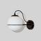 Настінний світильник Bollo D-15 см E27 Black + White 250431-100004301