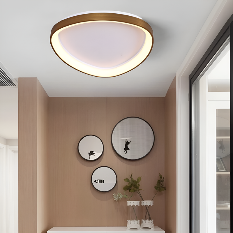 Люстра стельова золота з білим D-65 cm / D-85 cm LED 48W / 96W Ceiling Bronze UFO Single 210720-100000124
