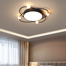 Стельова люстра світильник золота / чорна кругла D-40/D-50 cm Black/Gold Ceiling Orbital 230858-100002434