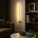 Бра золотий лінійний без хвостика H-60 cm Led 12W 3500К Sand Gold Pipe Pin 230220-100001397