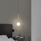 Підвісний світильник золотий / чорний одинарний з кулею D-12 cm 4000K 10W Led Vertical tubes Gold/Black 231158-100002741