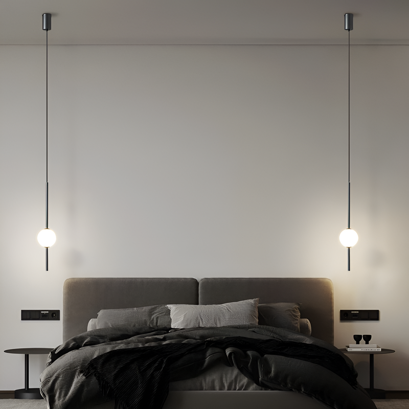 Підвісний світильник золотий / чорний одинарний з кулею D-12 cm 4000K 10W Led Vertical tubes Gold/Black 231158-100002741