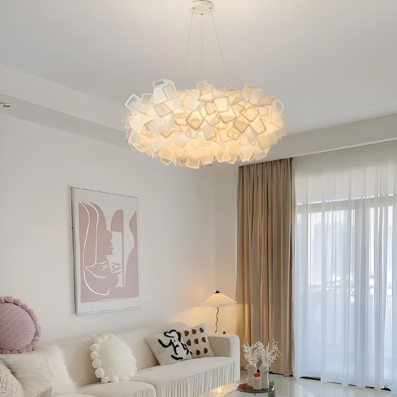 Cвітильник підвісний білий Хмаринка Квітка Flower D-53 cm Cloud Lamp 231258-100002920