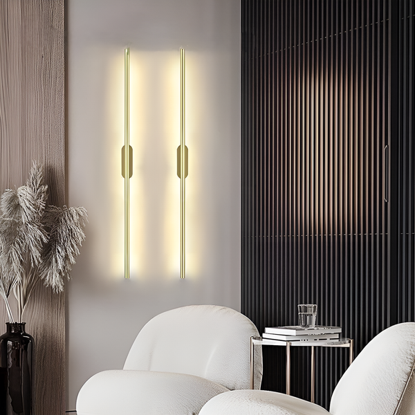 Бра лінійні золоті Лед L-70 cm / L-94 cm Led 3500K Gold Sand 210820-100000278