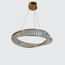 Люстра золота світлодіодна з кришталевим плафоном Кристал D-60 cm / D-80 cm Led Crystal diamond 250735-100005617