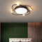 Стельова люстра світильник золота / чорна кругла D-40/D-50 cm Black/Gold Ceiling Orbital 230858-100002434