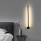 Лінійне бра без хвостика H-60 см LED 3000К Pipeline Pin Matt Black 211101-100000502