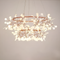 Люстра золота підвісна з білими пелюстками Квіткова D-106 cm+80cm LED Cooper & White Exclusive 220101-100000630