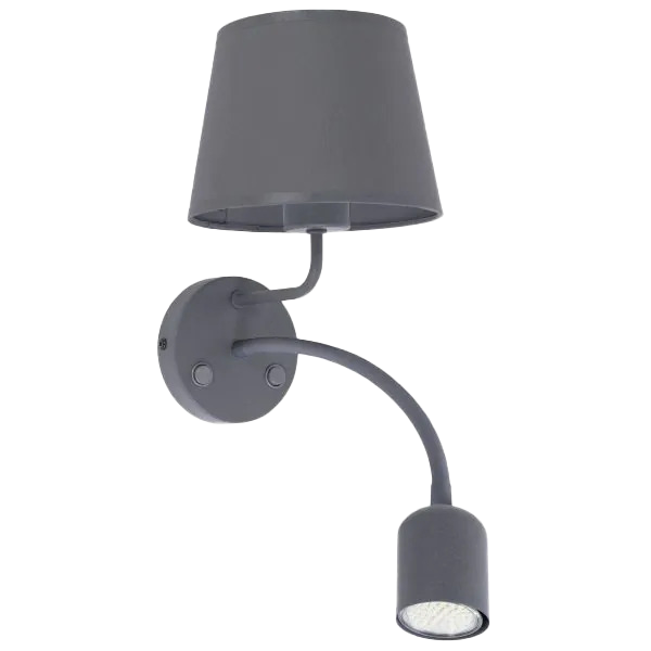 Бра з вимикачем на корпусі Maja Black / Grey Н-50 см 230940-100002537