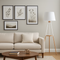 Торшер тринога дерев'яний з полицею Сканді H-148 cm E27 White Scandi Wood 250740-100005490