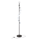 Торшер чорний з білими плафонами H-182 cm G9*9 Black+White Bollo 250731-100005465