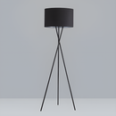 Торшер тринога чорний з чорним абажуром H-154 cm E27 Total Black 250740-100005492