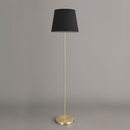 Торшер золотий з чорним абажуром Стенд H-169 cm E27 Gold+Black Stand 250740-100005500