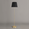 Торшер золотий з чорним абажуром Стенд H-169 cm E27 Gold+Black Stand 250740-100005500