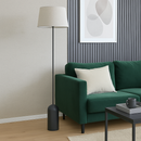 Торшер чорний з сірим абажуром H-150 cm E27 Black+Grey 250739-100005462