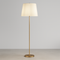 Торшер золотий з білим абажуром Стенд H-169 cm E27 Gold+White Stand 250740-100005496