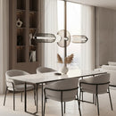 Підвісна люстра L-88 cm Led 23W 3000-6000K Black+White Mesh 251135-100006609