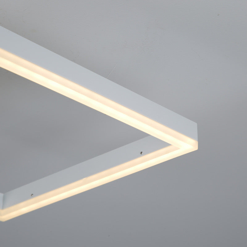 Люстра стельова з пультом Squares only H130 (S) 420x420 Led 120W / (M) 530x530 Led 150W Silver / Gold / Coffee / Black / White 3000K  4000K 6000K 240419-100003218