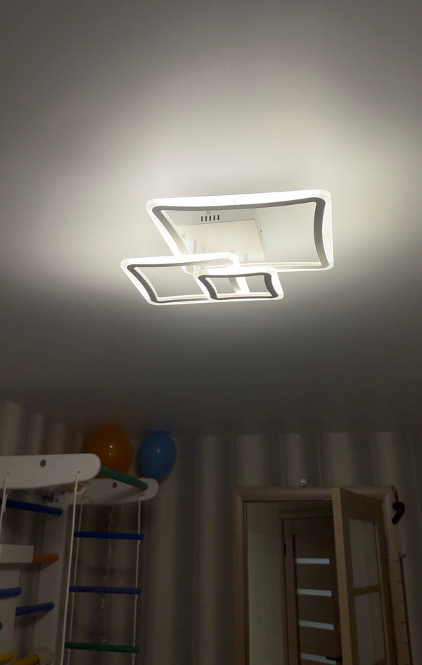 Стельовий світильник  3 square L650 Led 73W 3000K 4000K 6000K White 240452-100003244