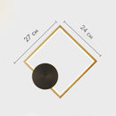 Настінний світильник Wall square 27*24 cm Gold 240721-100003503
