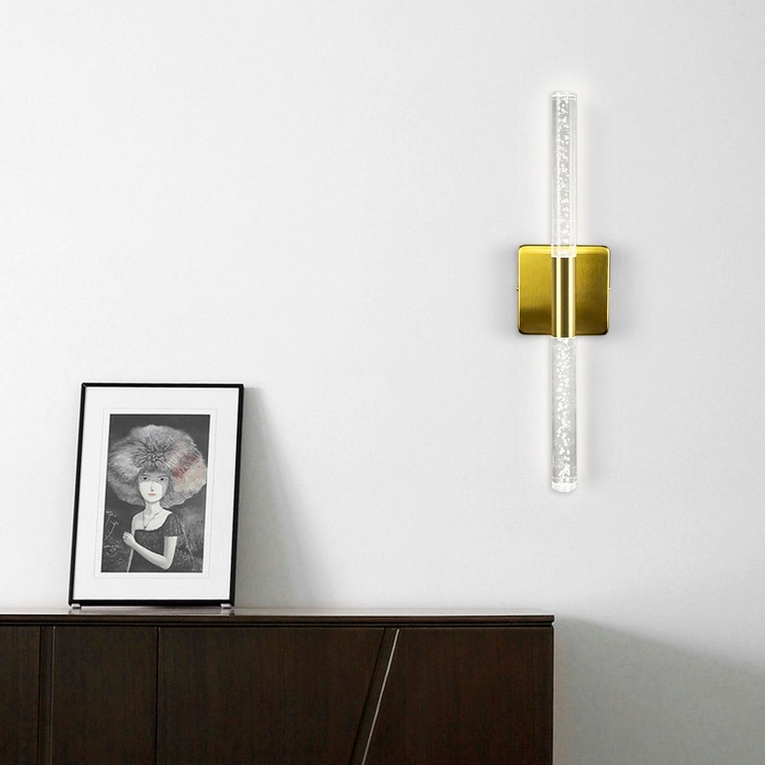 Настінні світильники золоті Led 3W 4000K L-40 cm / L-60 cm Gold Bubble Tube 250318-100004275