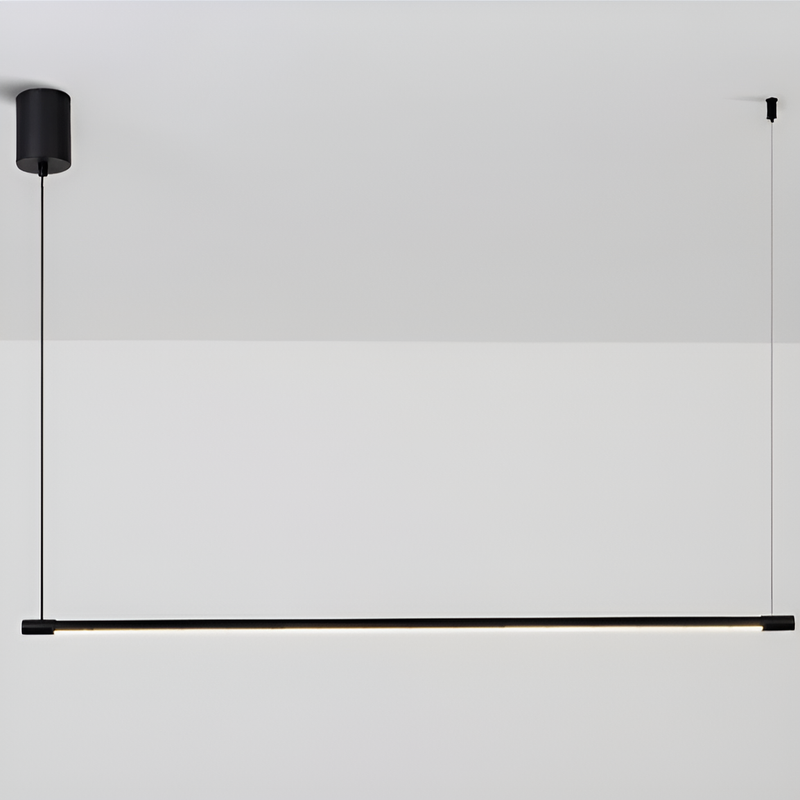 Підвісний світильник чорний лінійний 4000K L-100 сm Led 20W / L-120 cm Led 30W Pipeline Black 250358-100004291