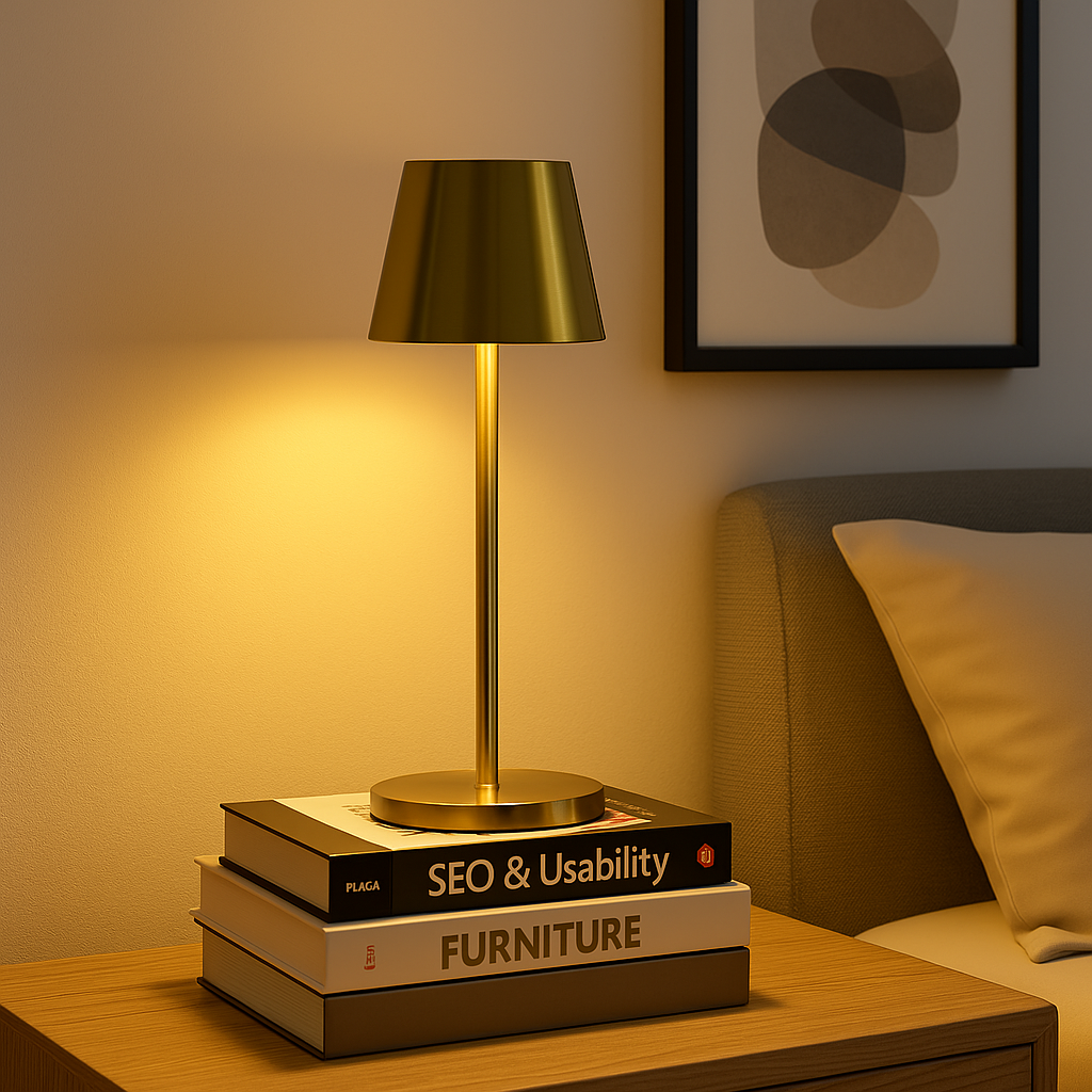 Настільна лампа з акумулятором Led 5W 2700K-6500K T-Lamp Gold 250488-100004667