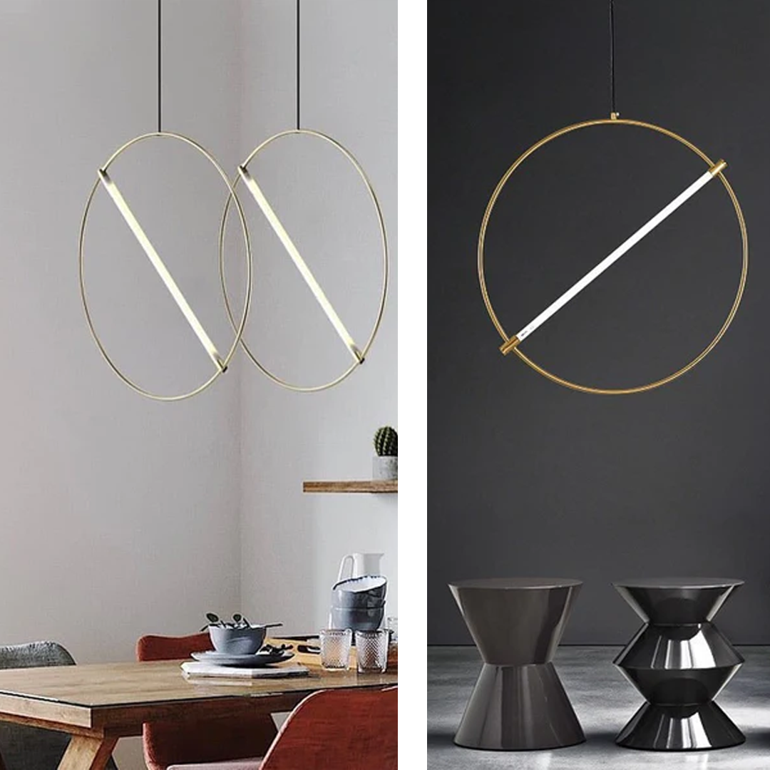 Підвіс D-35 cm / D-55 cm Led 4000K Original Geometry Brass 210918-100000402