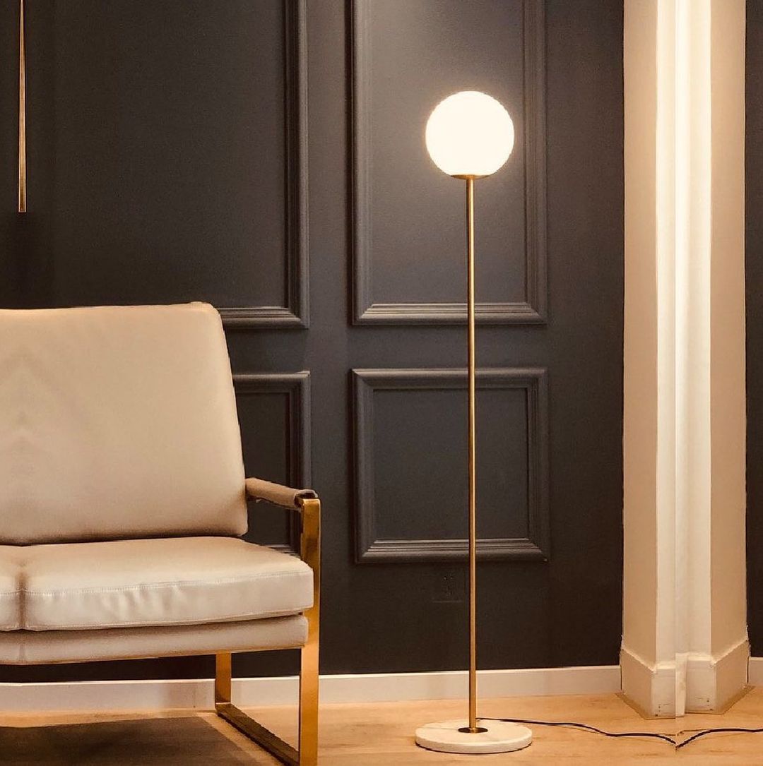 Підлоговий торшер Lilly gold lamp H165 E27 Gold White 230349-100001509