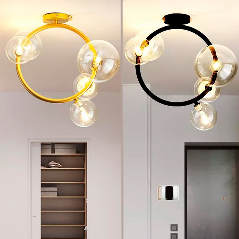 Люстра IONA Ceiling Bubbles 3+2 Gold / Black 220518-100000768