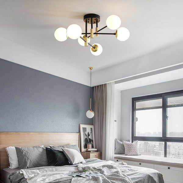 Стельові люстри на 4/6/8 ламп Lamia/ Enazora Е27 білий плафон