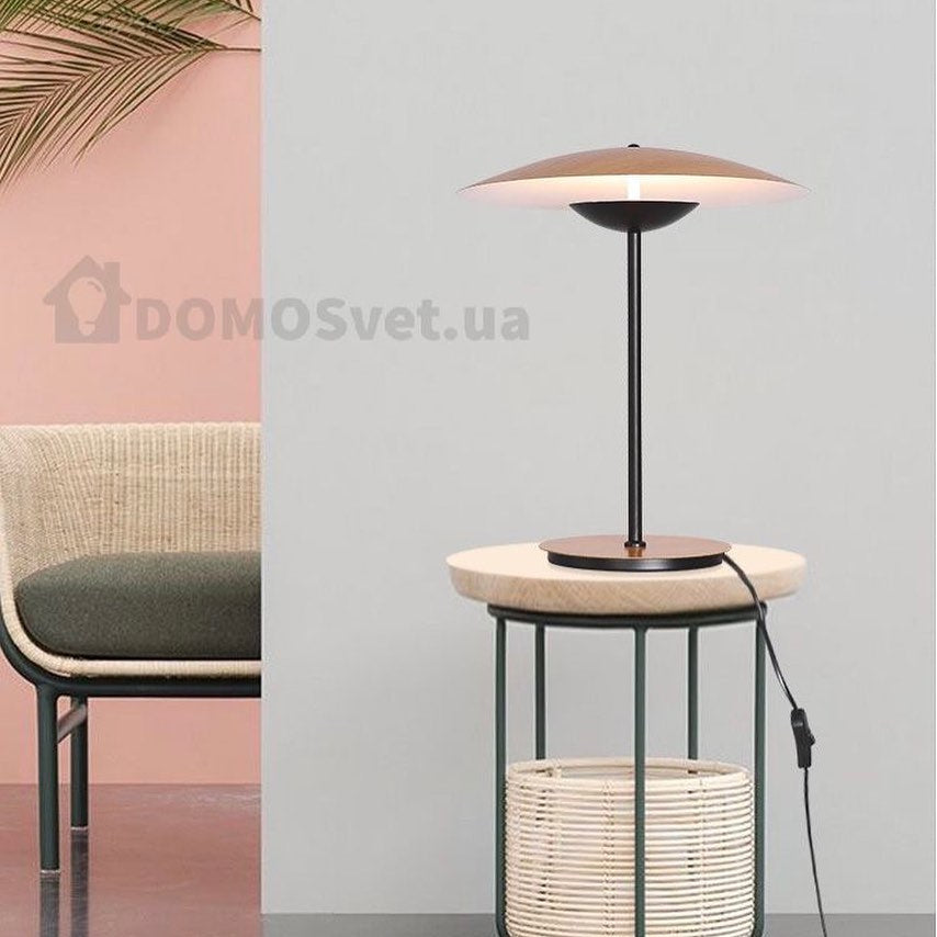 Настільна лампа Woody lamp D350 Led 12W 3000K Wood Black 230301-100001496