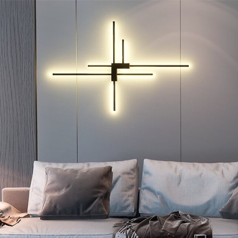 Настінний світильник Geometric shapes lamp 7 Led 31W 4000K Black / Gold 230318-100001476