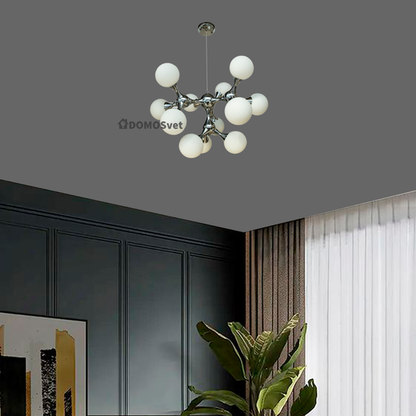 Люстра Dorri 12*E27 60W D-70 см Chrome + White 230142-100001329