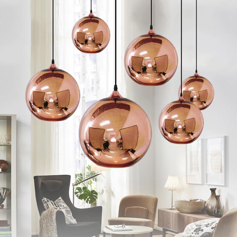 Підвісний світильник Куля D-25 / D-30 Copper / Chrome 210819-100000189