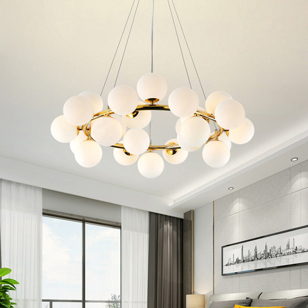 Люстра Gold+White Modo Shine на 25 ламп D-75 cm 210817-100000232