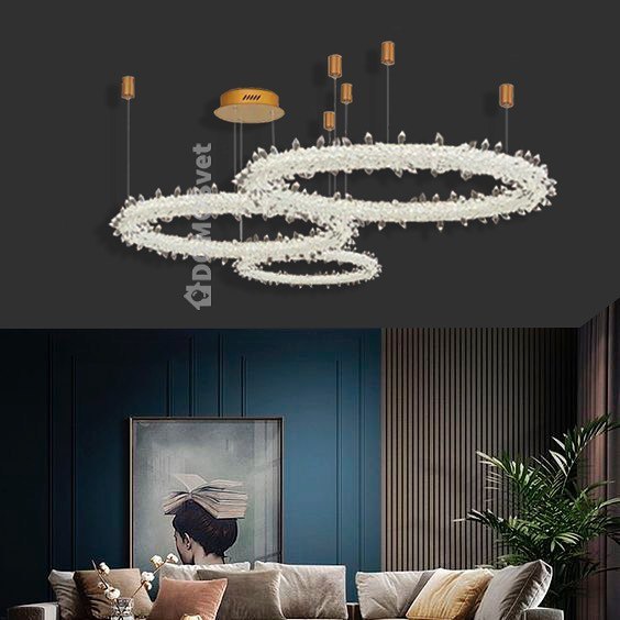 Люстра Three Rings LED 100W 4000K Gold 230135-100001319