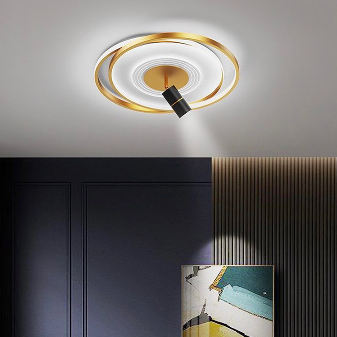 Стельовий світильник з пультом Ceiling Dim D-500 3000-6500K LED Gold Square / Gold Circle 230118-100001351