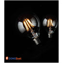 Лампа Едісона Led G80 6w 2700k Диммована Domosvet Design 21053-34831