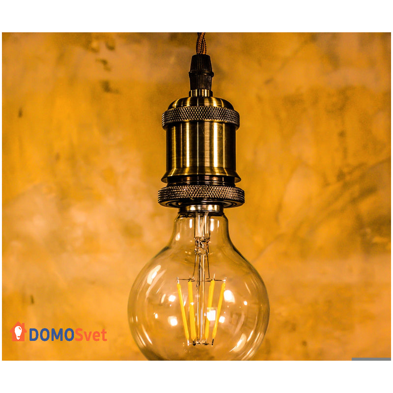 Лампа Едісона Led G80 6w 2700k Диммована Domosvet Design 21053-34831