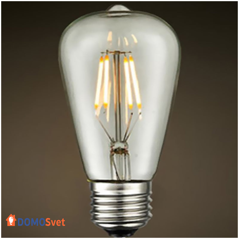 Лампа Led St64 8w Диммована 2200k Domosvet Design 21053-35693