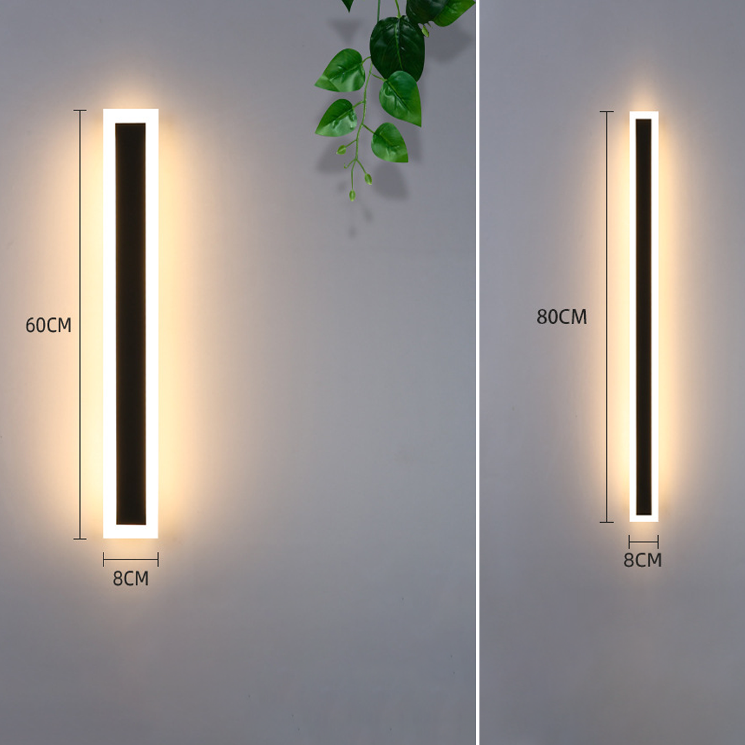 Бра Лінійні Street line 4000K IP-65 H-60 / H-80 / H-100 / H-120 Matte Black Line  221127-100001177