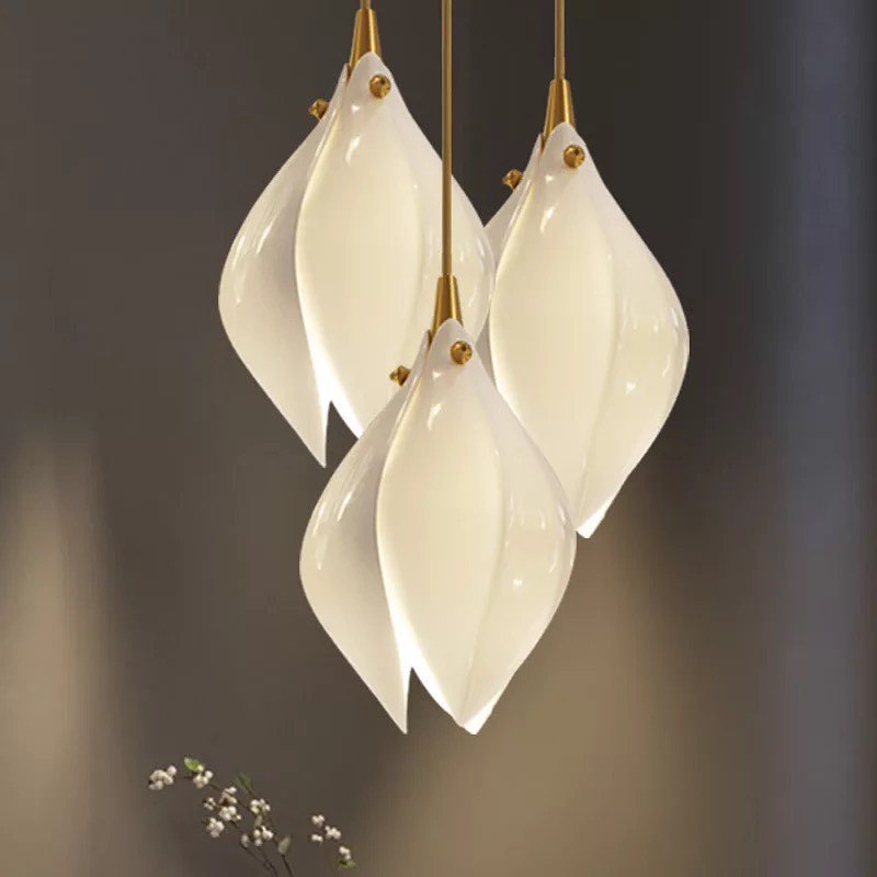 Підвіс одинарний Bell White+sand gold D-12 см / G9 квітка 230120-100001320